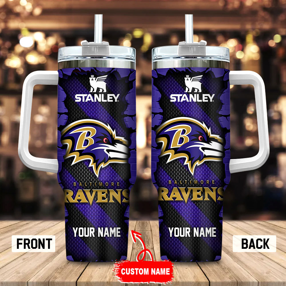 Custom NFL Team Vacuum Insulated Tumbler with Handle - Personalized Gift