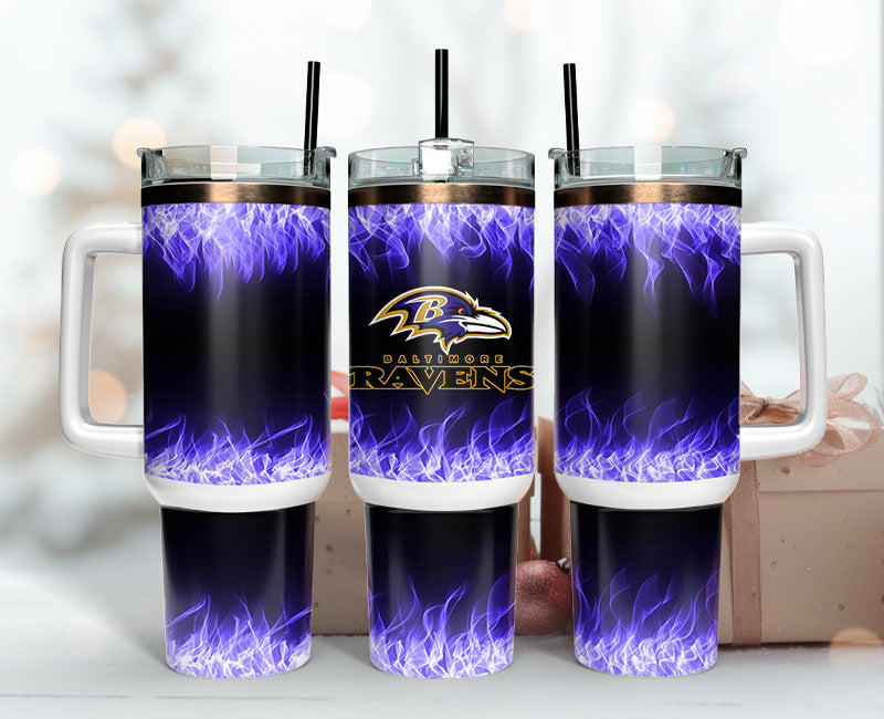 Stylish Ravens Fan Tumbler - Insulated, Durable & Perfect for Gameday