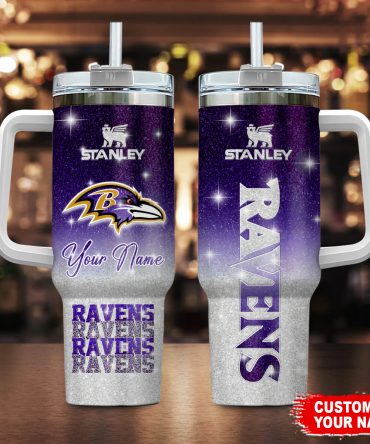 Personalized Stanley Tumbler with Straw - Custom NFL Team Design
