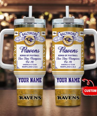 Customizable Baltimore Football Tumbler Mug - Personalized Fan Gift