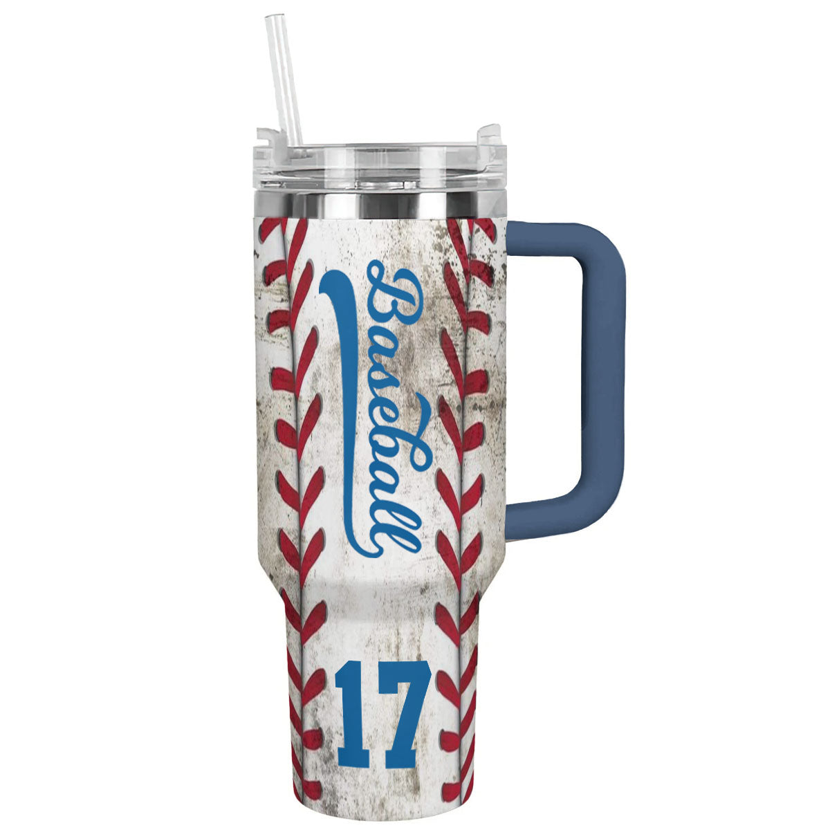 Personalized Baseball Tumbler with Handle - Perfect Gift for Sports Fans