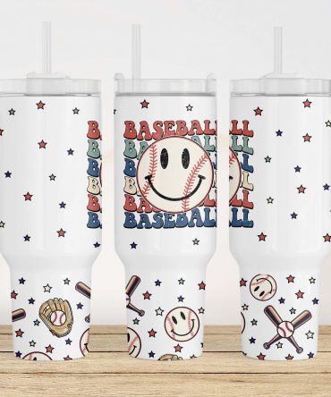 Baseball Fan Insulated Tumbler with Straw - Perfect for Cold Drinks On-the-Go