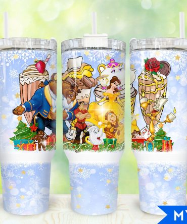 Enchanting Beauty and the Beast Themed Tumbler - Perfect Holiday Gift