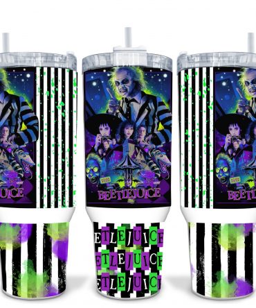 Spooky Fun Beetlejuice Travel Mug - Vibrant Design & Durable Build