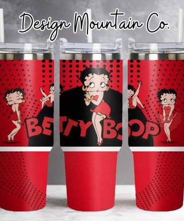 Chic Betty Boop Tumbler - Stylish Insulated Drinkware with Handle & Straw