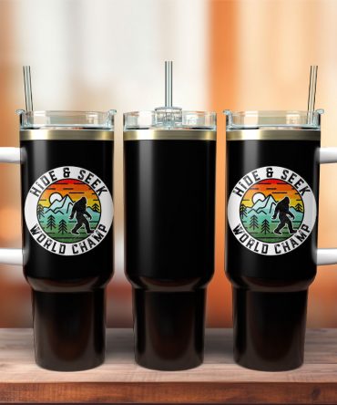 Bigfoot Hide & Seek World Champ Insulated Travel Mug with Handle - 40oz