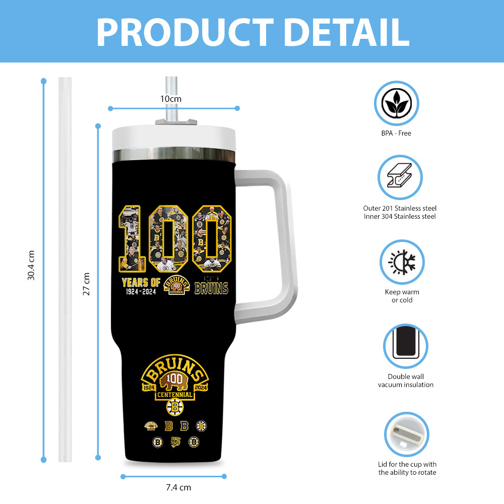 Celebrate 100 Years of Bruins with Limited Edition Commemorative Tumbler Mug - Image 5