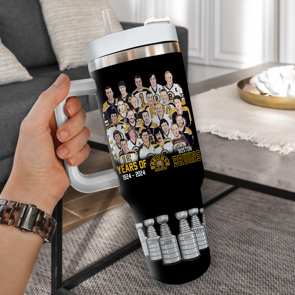 Celebrate 100 Years of Bruins with Limited Edition Commemorative Tumbler Mug - Image 2