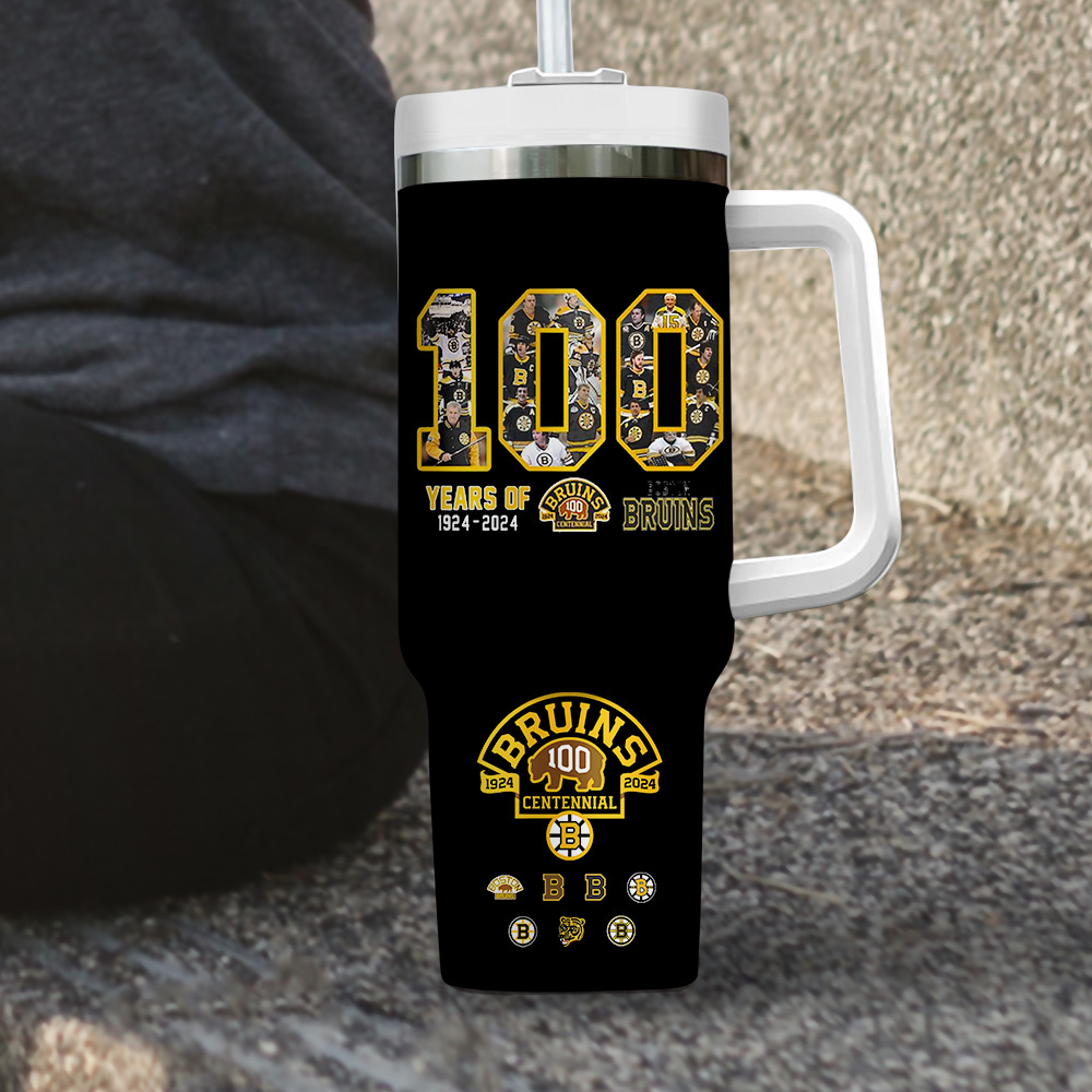 Celebrate 100 Years of Bruins with Limited Edition Commemorative Tumbler Mug - Image 3