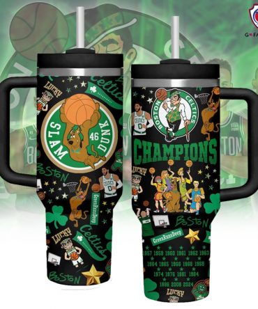 Boston Champions Slam Dunk Travel Mug – Celebrate Your Team in Style