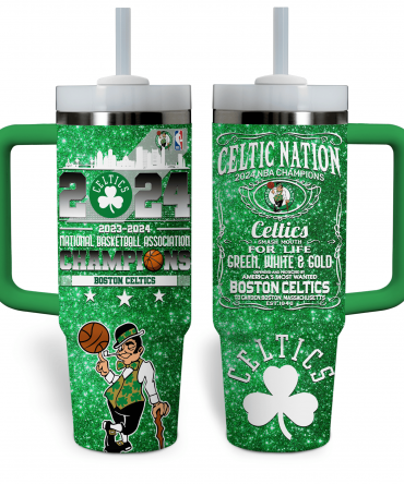 Celebrate the Boston Celtics 2024 NBA Champions with this Exclusive Commemorative Tumbler