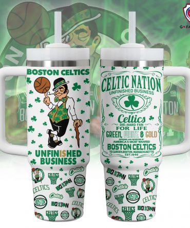 Boston Celtics Fan Mug - Ultimate Green & White Supporter Tumbler with Handle