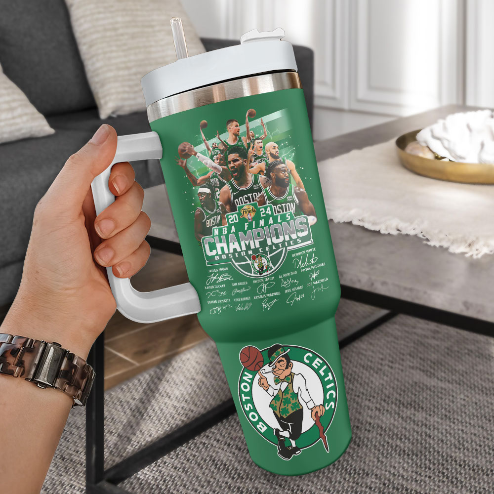 Boston Celtics 2024 NBA Champions Commemorative Tumbler - Official Fan Gear - Image 2