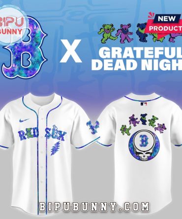 Boston Red Sox 2025 Grateful Dead Night Baseball Jersey