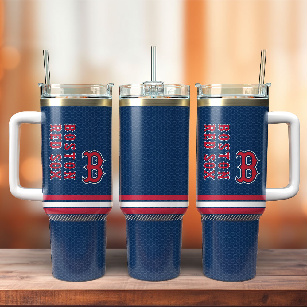 Boston Red Sox Insulated Tumbler with Handle - Perfect for Hot & Cold Drinks