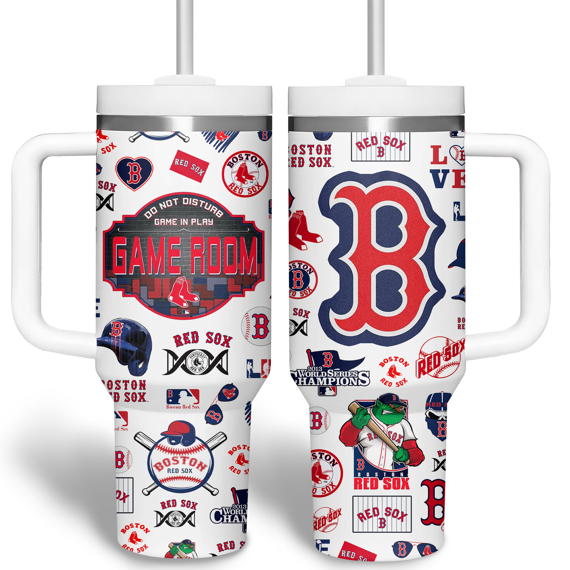 Celebrate Your Team Spirit with Boston Red Sox Game Room Tumbler Mug - Image 3