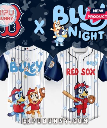 Boston Red Sox MLB x Bluey And Bingo Baseball Jersey
