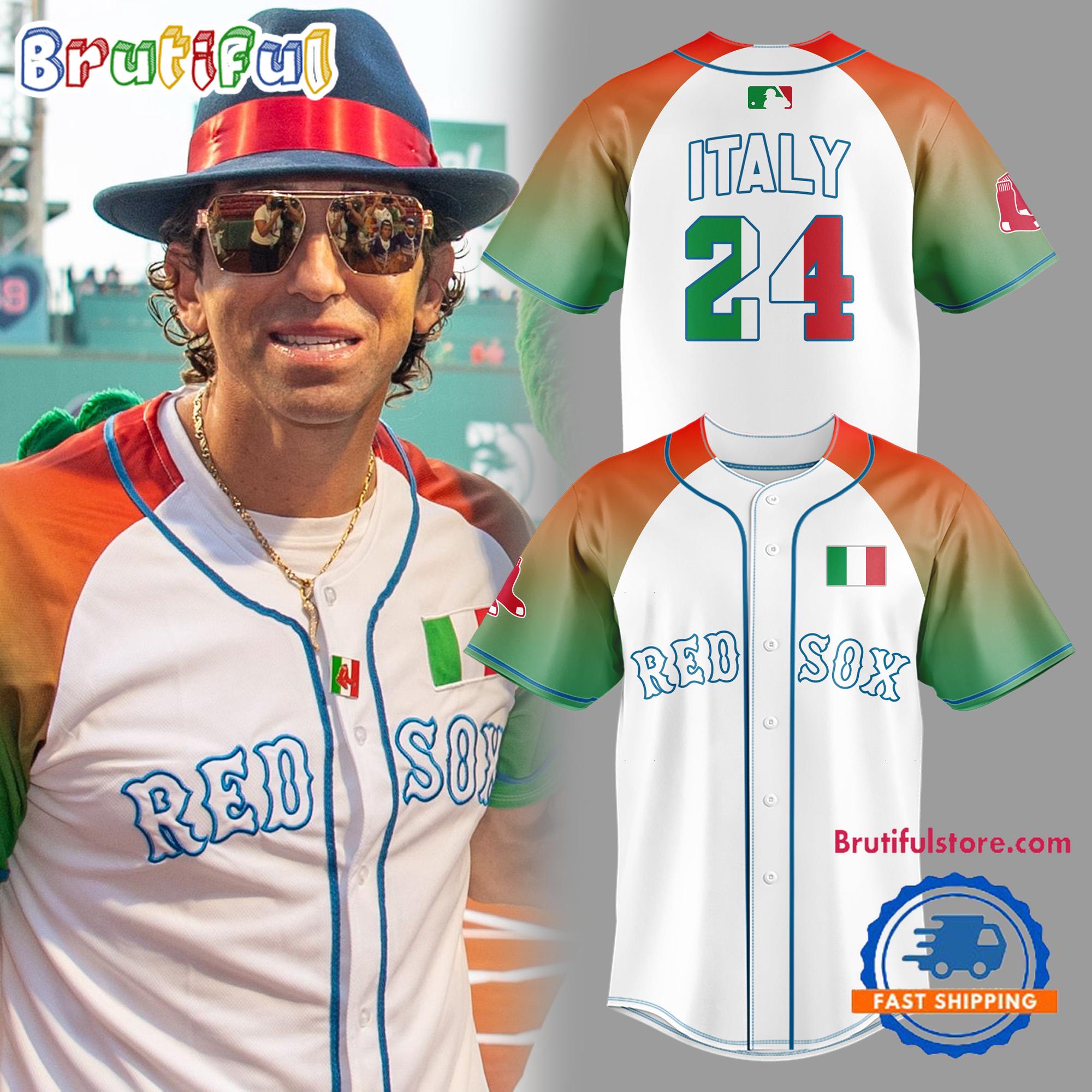 Boston Red Sox Special Italian Celebration Night Baseball Jersey