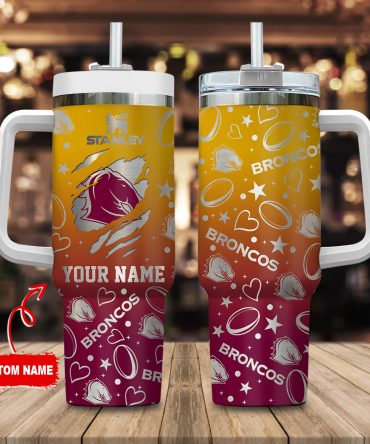 Customize Your Stanley Broncos Tumbler - Personalized Name & Logo Design