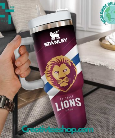 Brisbane Lions Stainless Steel Tumbler - Durable & Stylish Drinkware