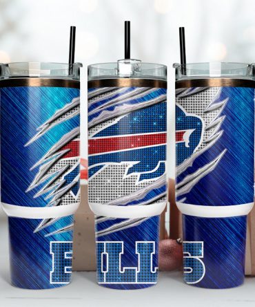 Premium Insulated Tumbler with Handle - Vibrant Blue Sports Design