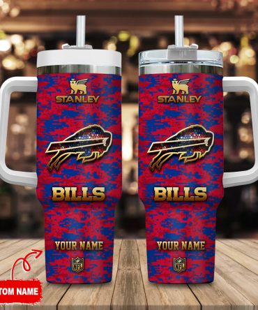 Custom NFL Team Tumbler with Handle - Personalized Fan Gift