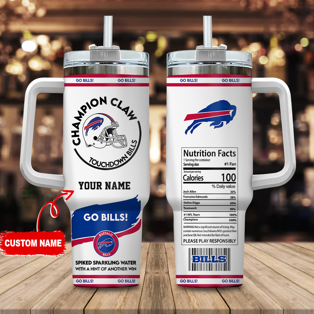 Customizable Buffalo Bills Champion Claw Mug - Personalized Fan Gift