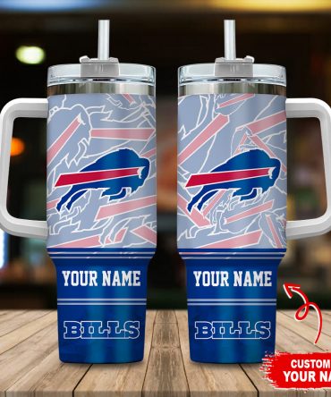 Personalized Team Logo Tumbler with Handle - Custom Name & Straw