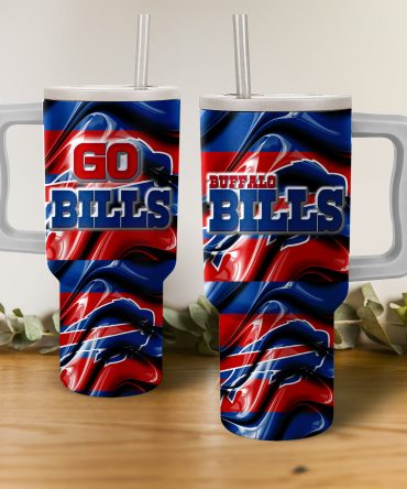 Buffalo Bills Insulated Tumbler with Handle - Perfect for Game Day!