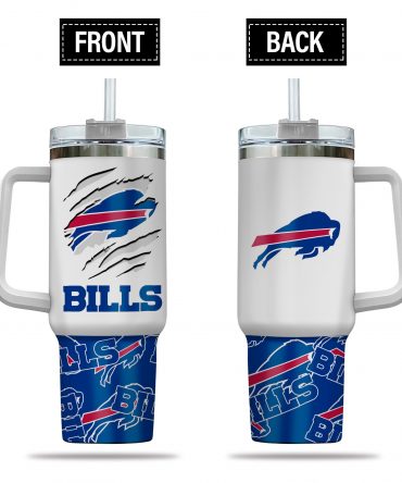 Buffalo Bills Insulated Tumbler with Handle - Keep Drinks Hot or Cold On-the-Go