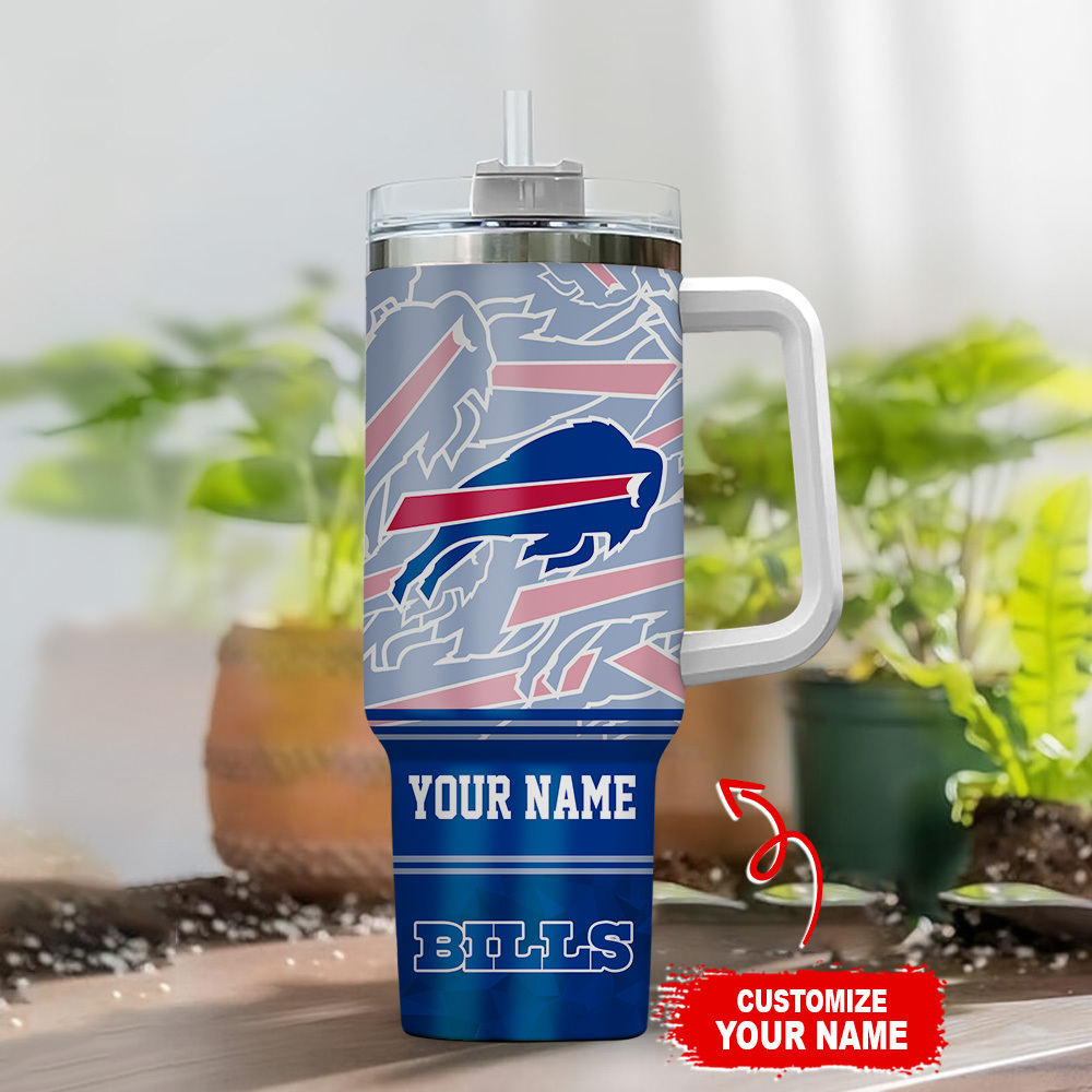 Personalized Team Logo Tumbler with Handle - Custom Name & Straw - Image 2