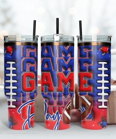 Game Day Insulated Tumbler with Handle - Perfect for Tailgates & Parties