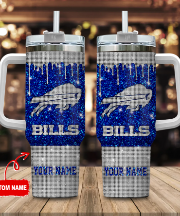 Customizable Glitter Sports Team Tumbler with Handle - Show Your Team Spirit!