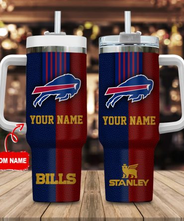 Custom Name Buffalo Bills Tumbler - Personalized NFL Fan Gift