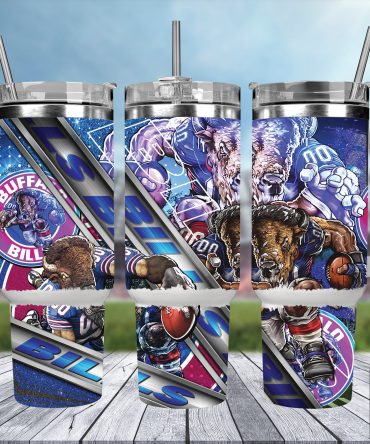 Buffalo Bills Tumbler Mug - Ultimate Fan Gift with Handle & Straw