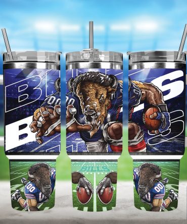 Buffalo Football Fan Tumbler - Insulated, Durable, Perfect for Game Days