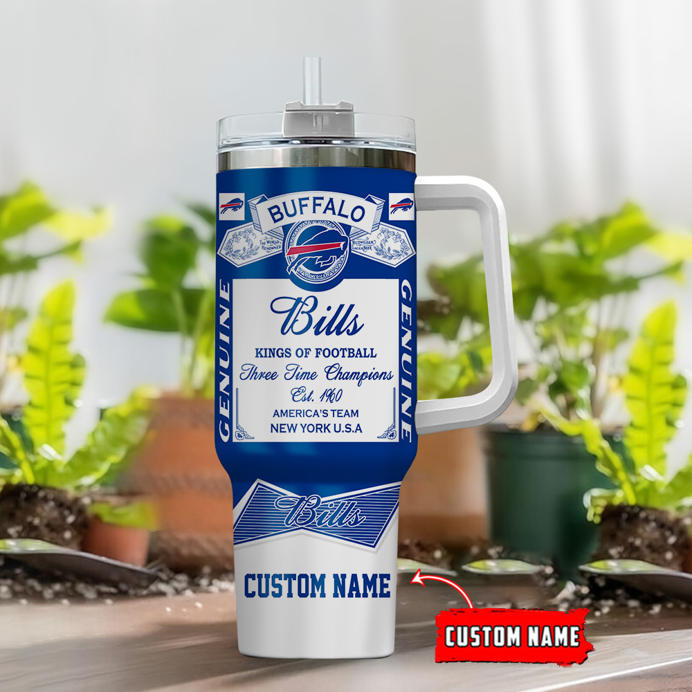 Customizable Buffalo Football Team Tumbler - Celebrate Your Champions in Style! - Image 2