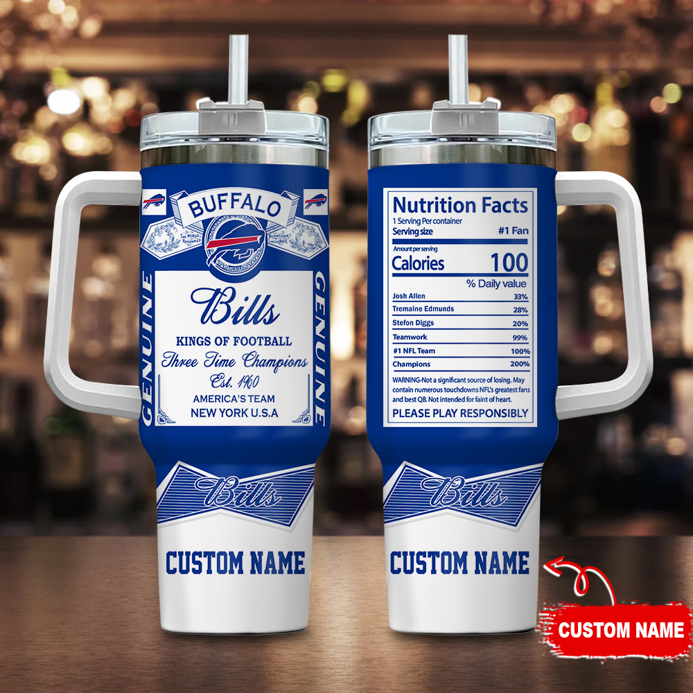 Customizable Buffalo Football Team Tumbler - Celebrate Your Champions in Style!