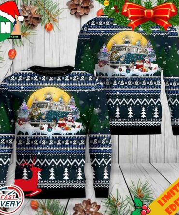 1964 Volkswagen Type 2 Deluxe 16L Ugly Sweater Ugly Sweatshirt Christmas Halloween For Men And Women