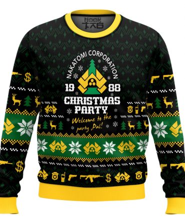 1988 Christmas Party Die Hard Ugly Sweater Ugly Sweatshirt Christmas Halloween For Men And Women