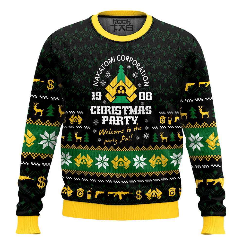 1988 Christmas Party Die Hard Ugly Sweater Ugly Sweatshirt Christmas Halloween For Men And Women