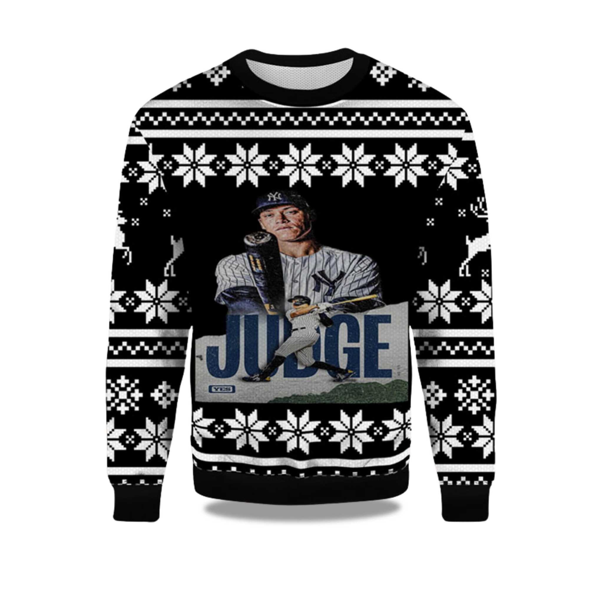 2025 Aaron Judge Yankees Ugly Christmas Sweater