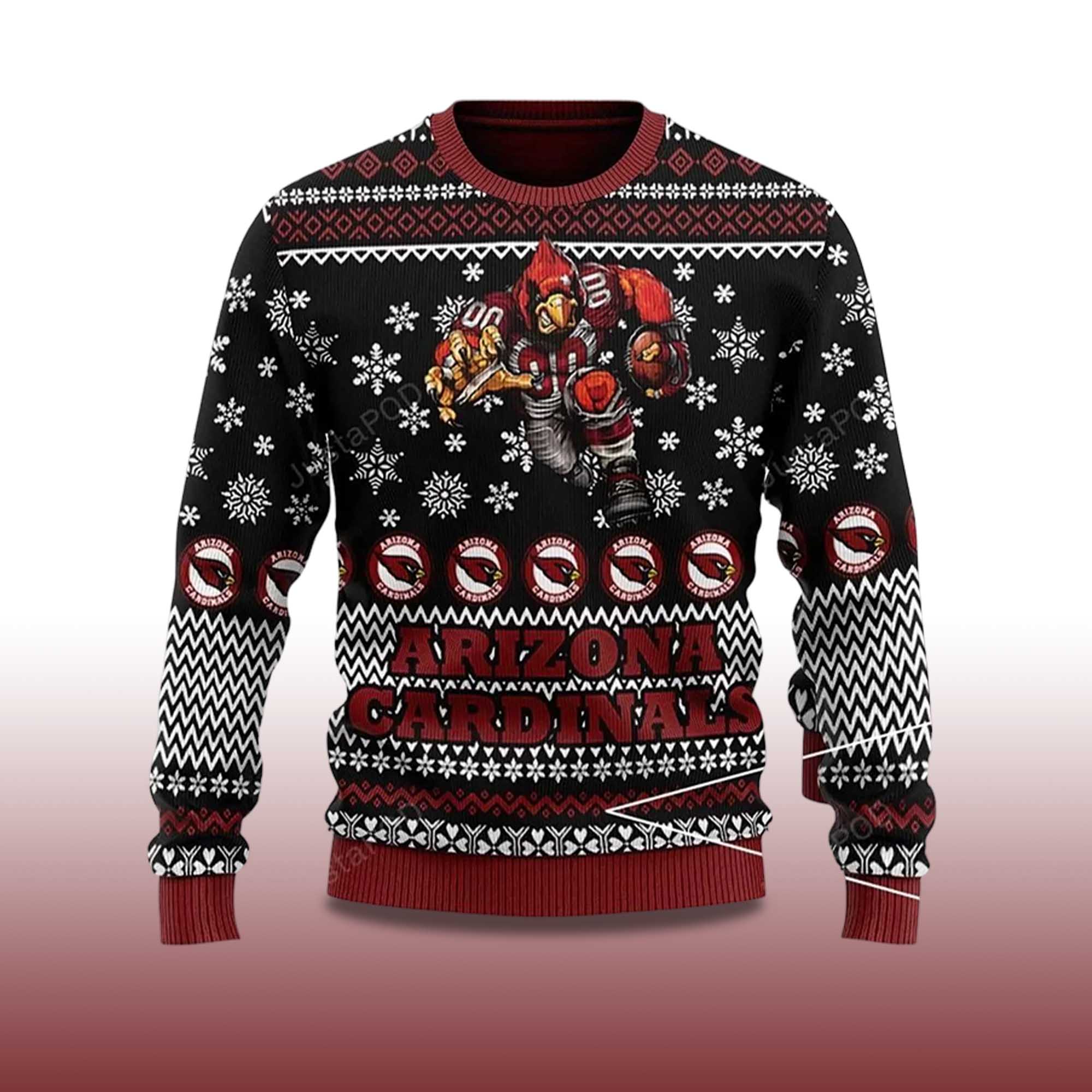 2025 Arizona Cardinals American Football Ugly Christmas Sweater - Image 2