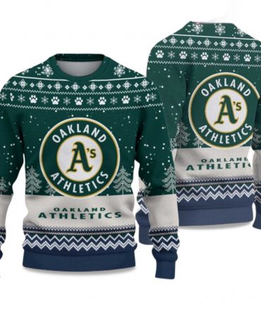 2025 Athletics Ugly Christmas Sweater