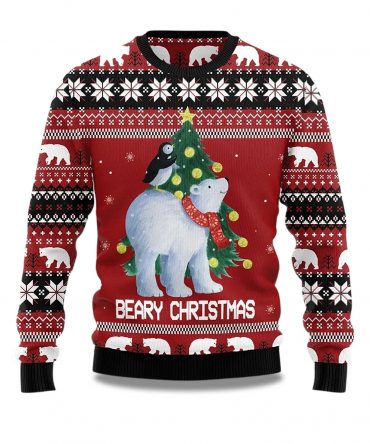 2025 Beary Christmas Ugly Sweater