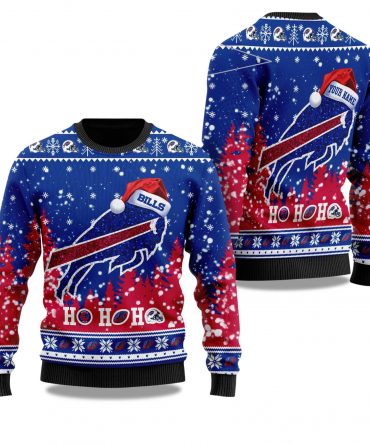 2025 Buffalo Bills Santa Christmas Ugly Sweater