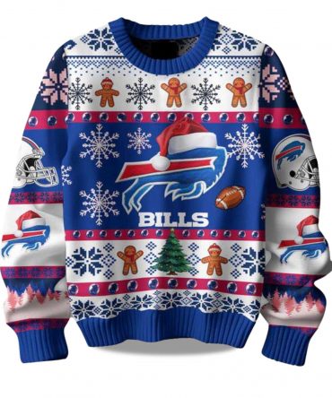 2025 Buffalo Bills They Not Like Us Christmas Ugly Sweater