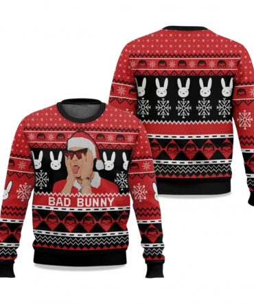 2025 Christmas Bad Bunny Ugly Sweater