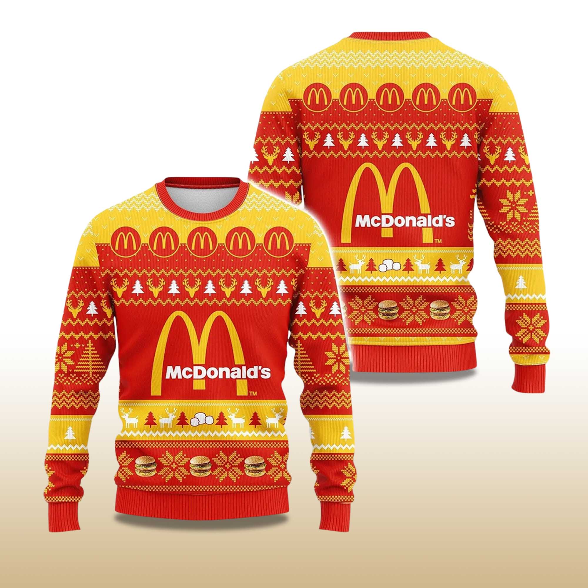2025 Christmas McDonald's Ugly Sweater - Image 2