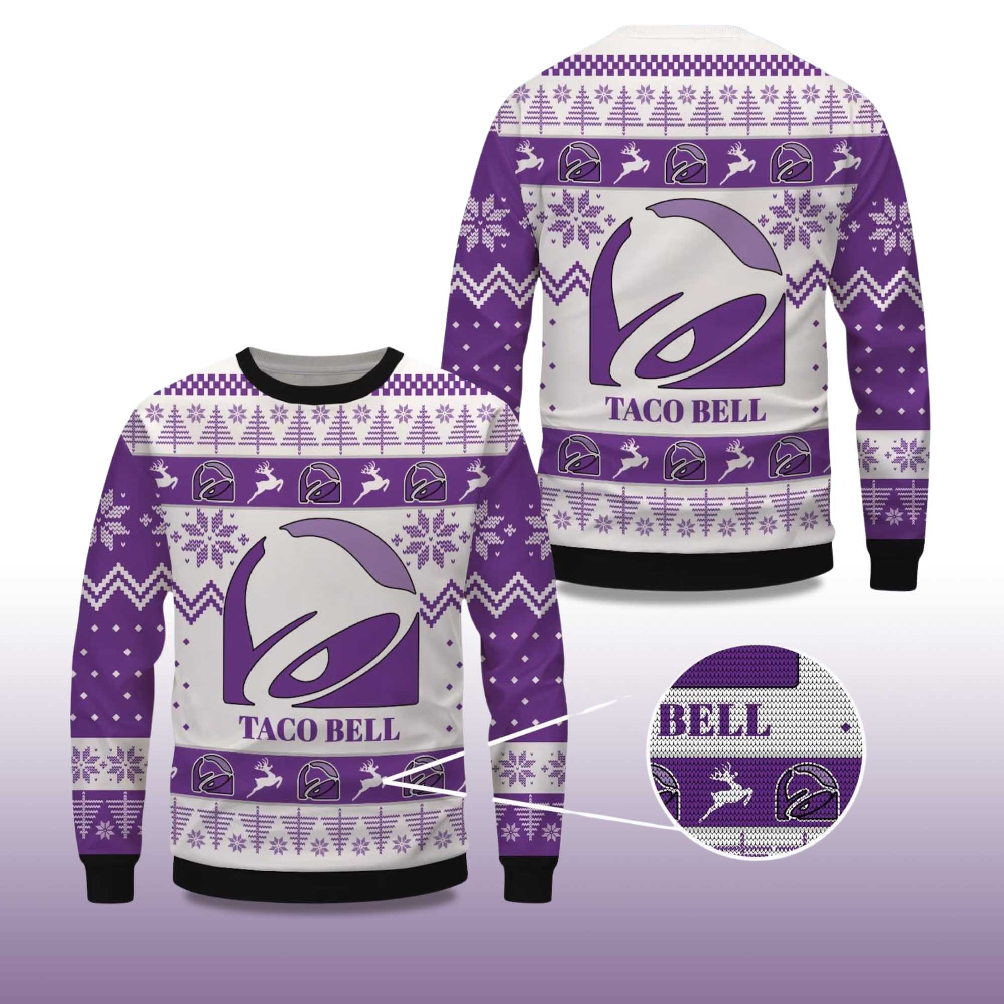 2025 Christmas Taco Bell Ugly Sweater - Image 2